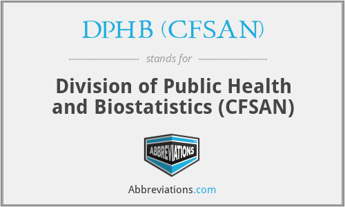 DPHB (CFSAN) - Division of Public Health and Biostatistics (CFSAN)